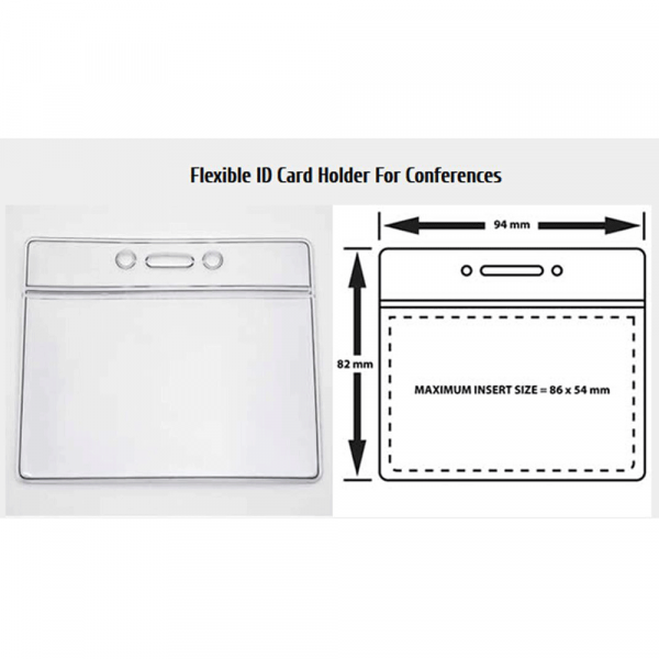 Soft transparent card holder