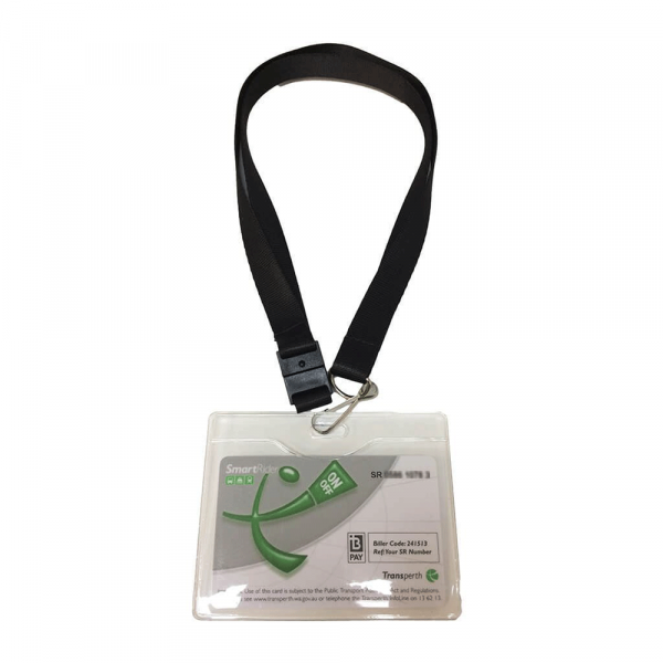 Lanyard with Clear Landscape Card Holder - Image 2